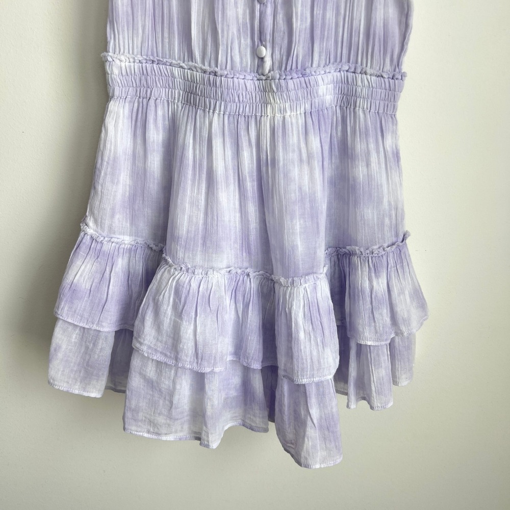 LoveShackFancy Lavender Ruffle Mini Dress - Picture 7 of 10